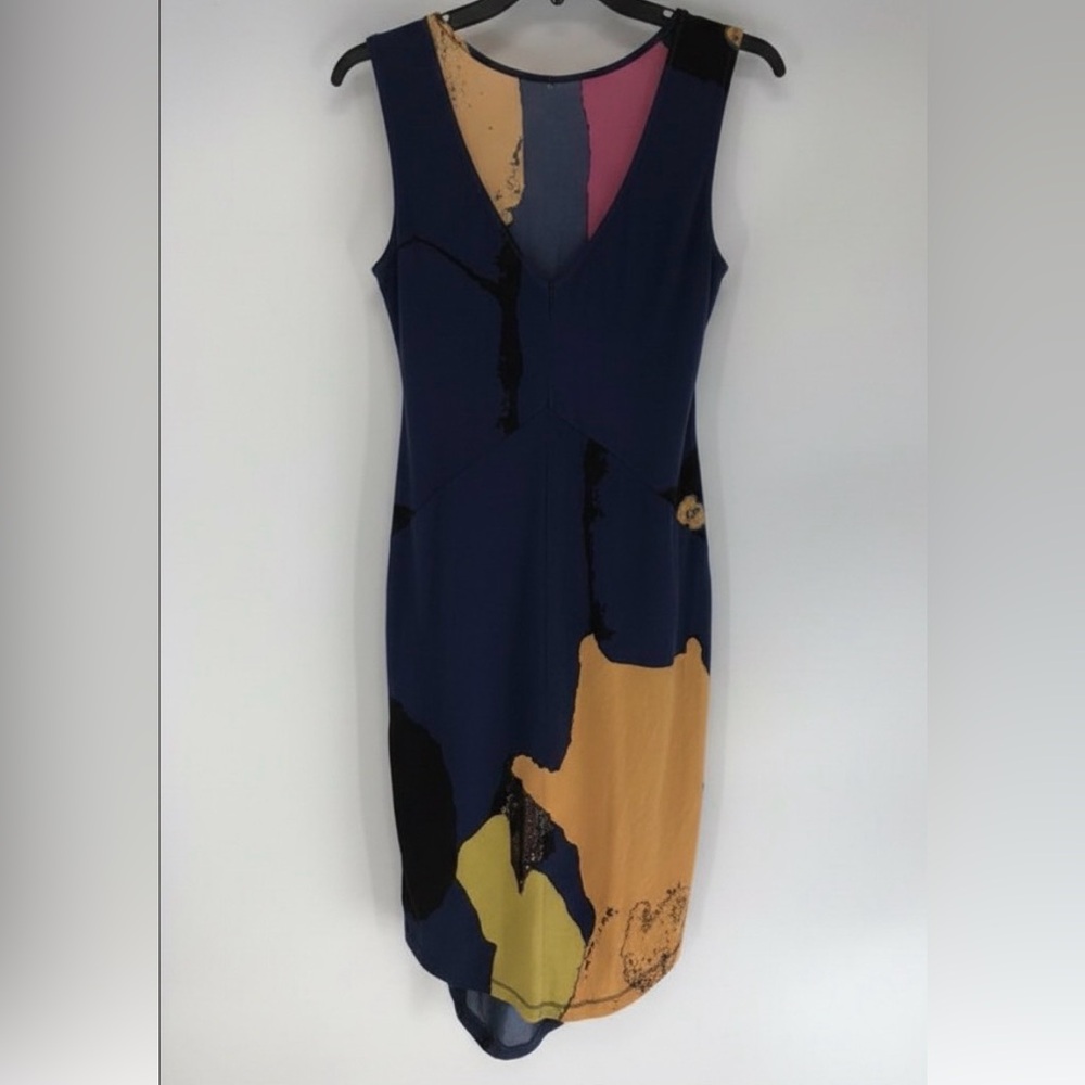 RACHEL Rachel Roy Multicolor Abstract Midi Dress - Picture 2 of 7
